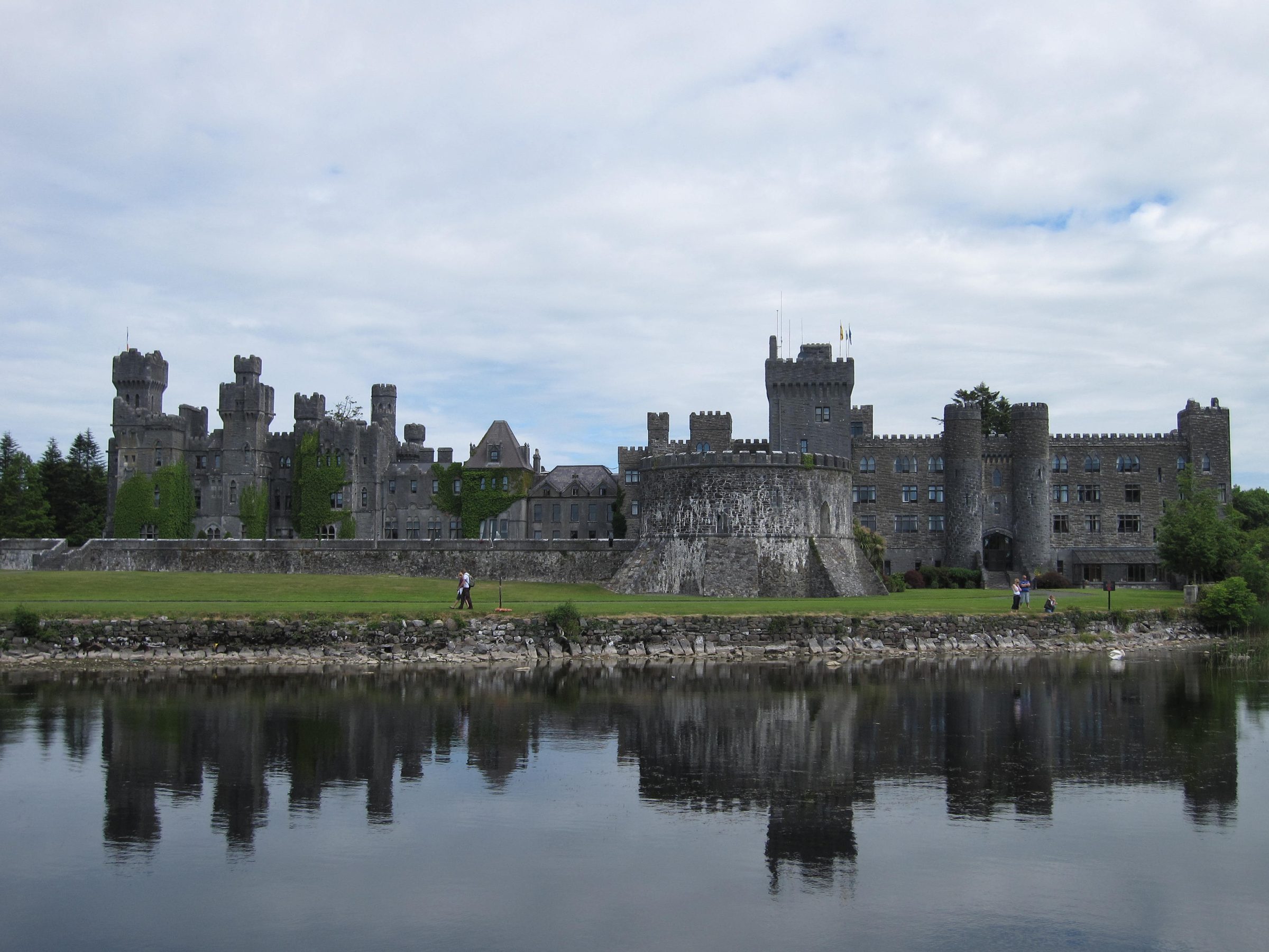 Ashford Castle seen from Lough Corrib, County Mayo