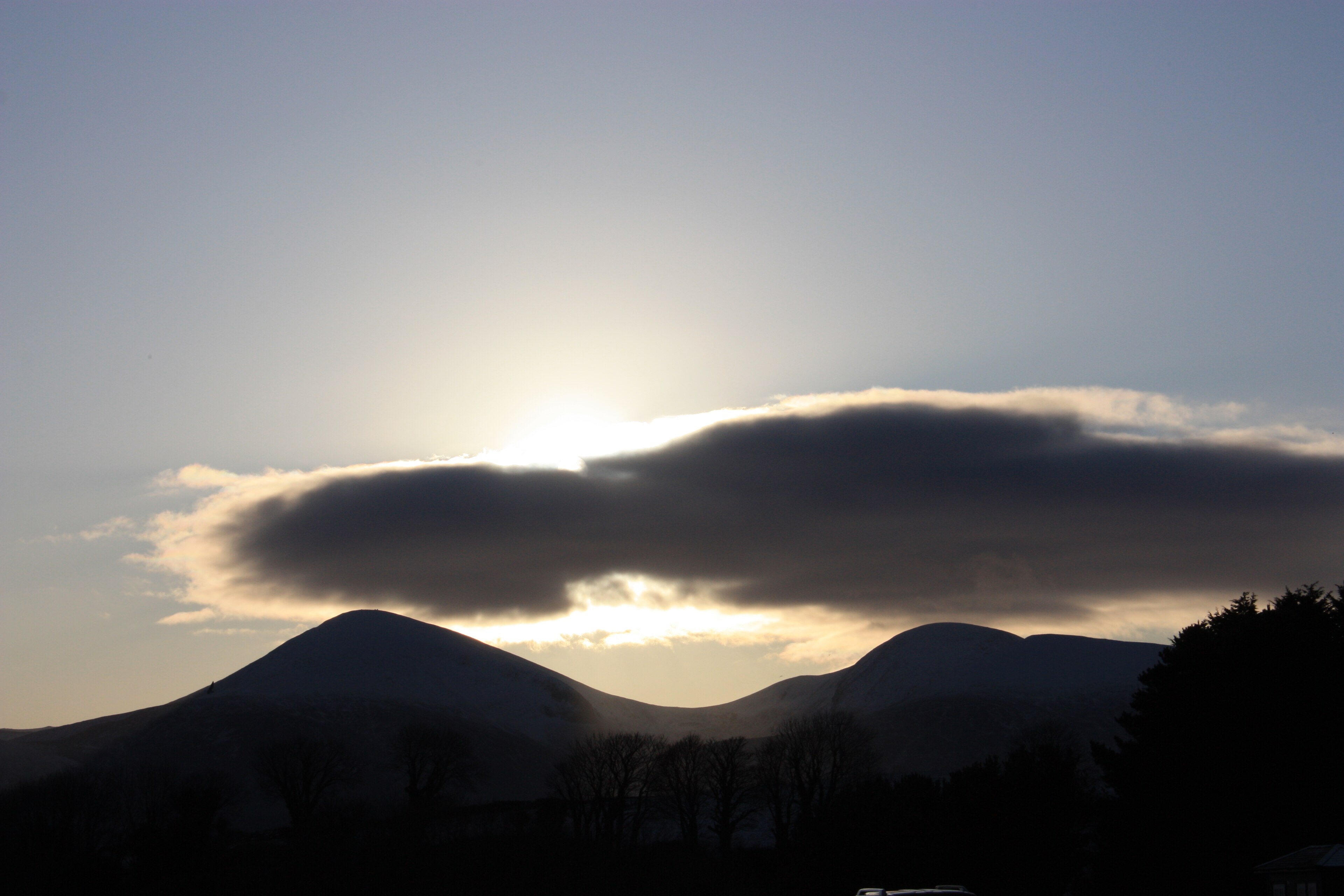 The Mourne Mountains rising behind Newcastle, County Down