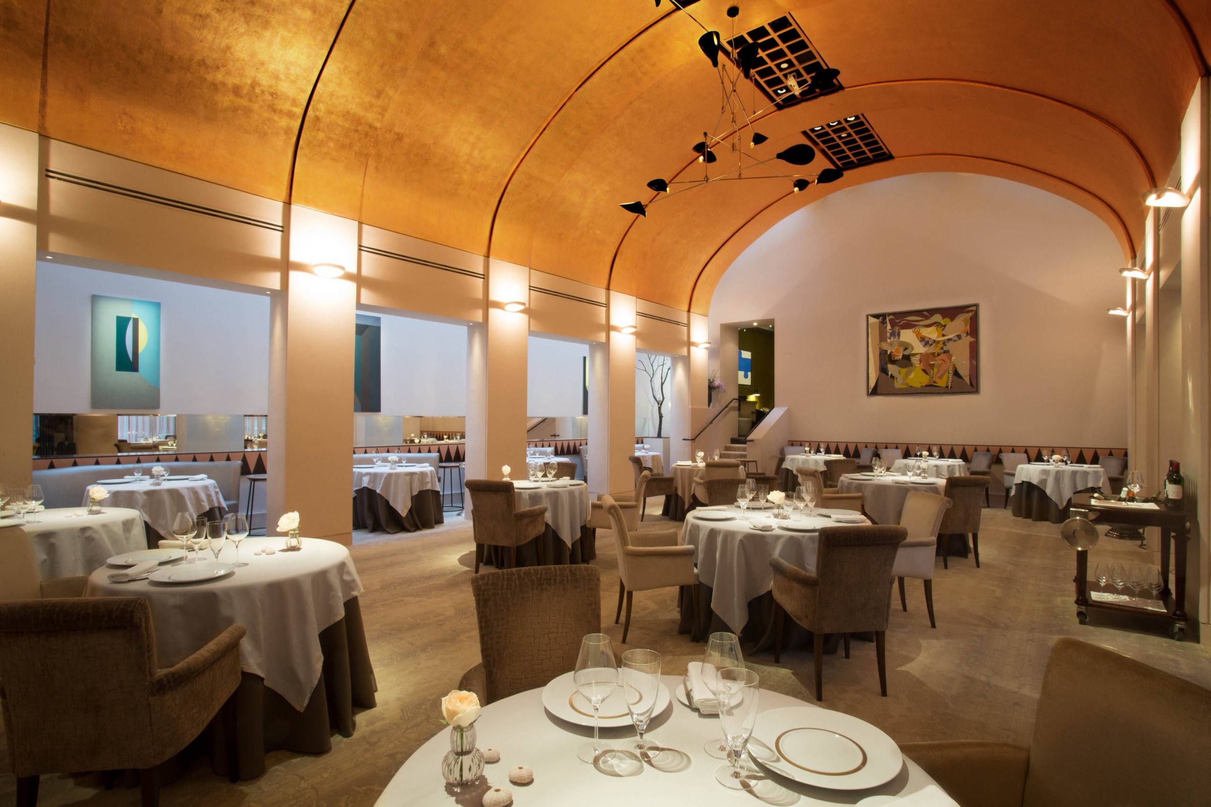 The dining room at Restaurant Patrick Guilbaud