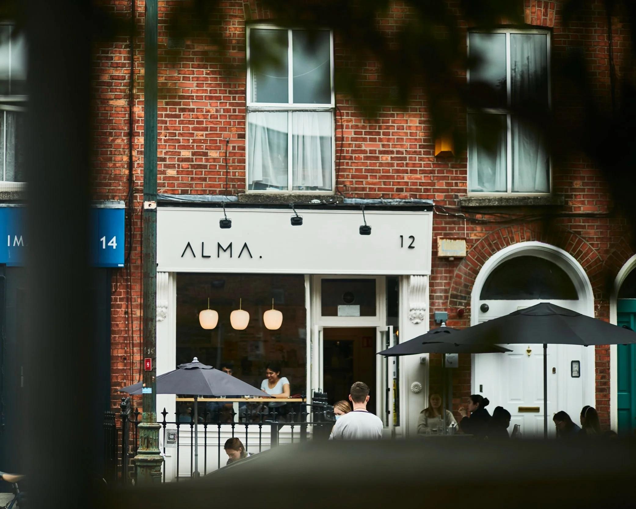 The street-facing exterior of Alma, Dublin