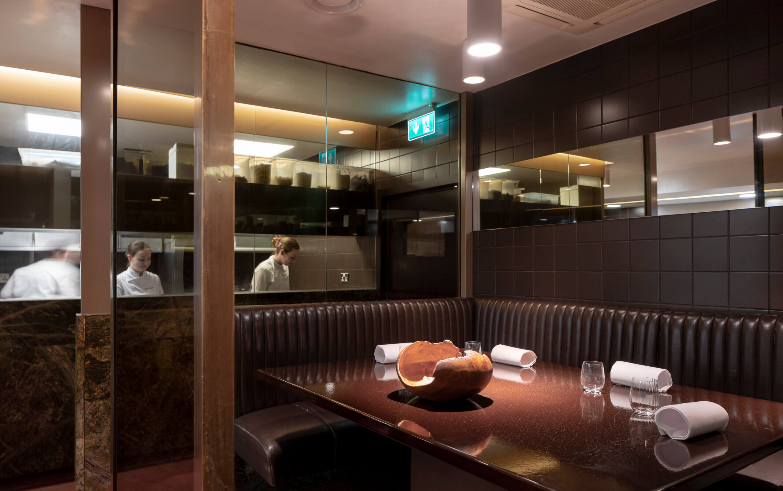 The chef's table at Chapter One, Dublin