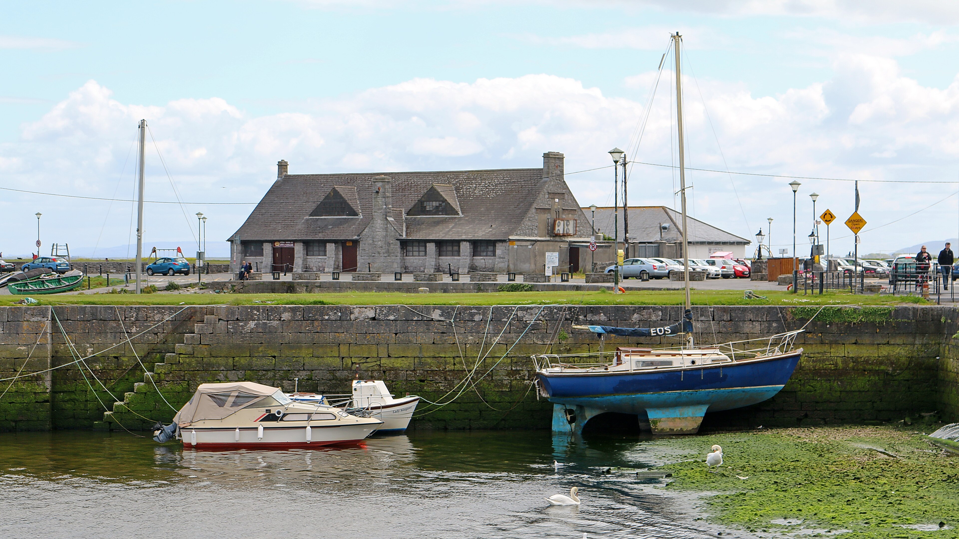 Claddagh Quay and the moored boats, Galway city