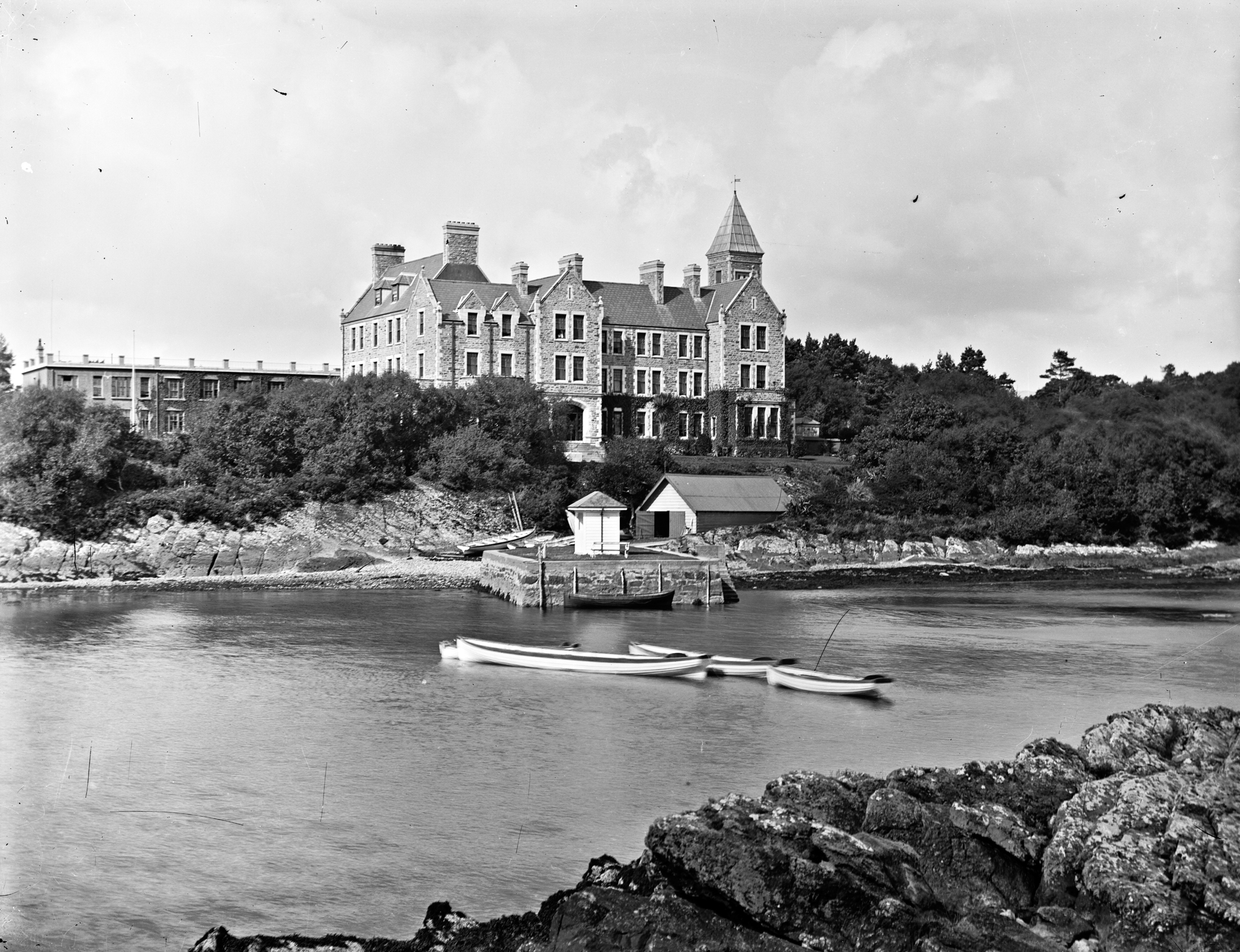Historic exterior of the Great Southern Hotel, now Parknasilla Resort, near Sneem, County Kerry