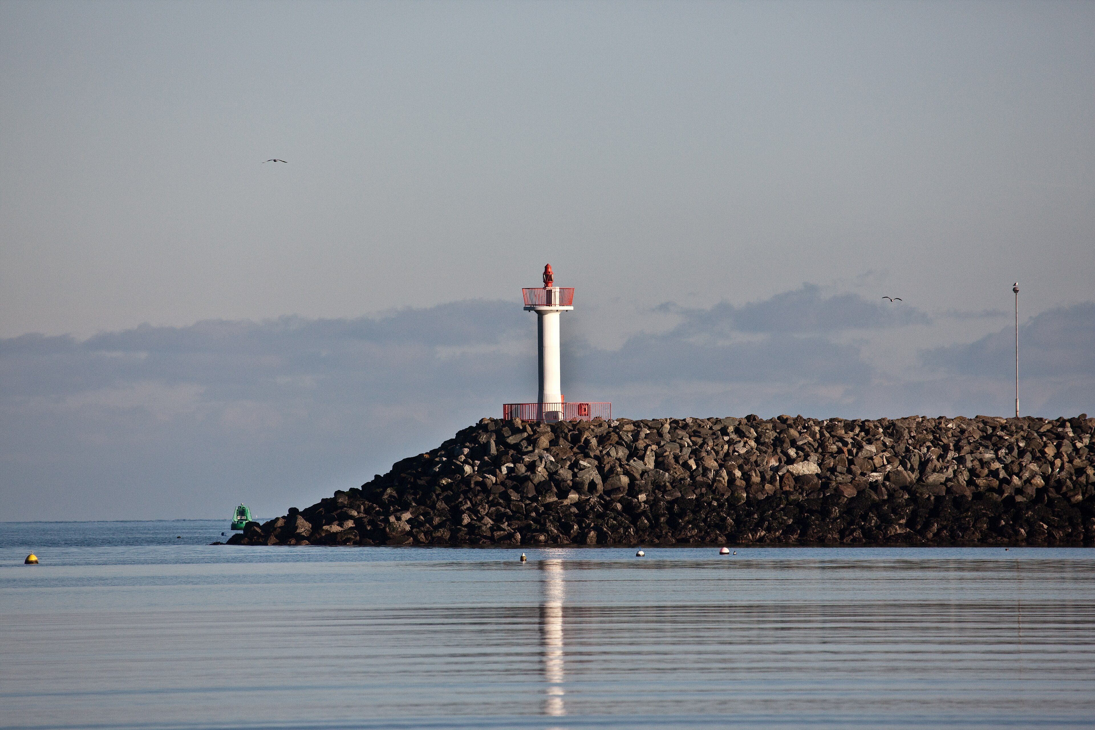 The lighthouse at Howth harbour, County Dublin