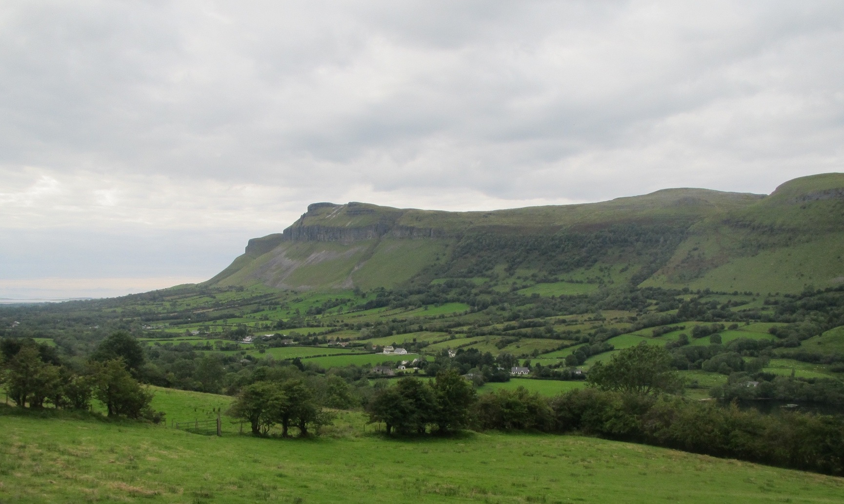 The flat table of Benbulben above the Sligo plain