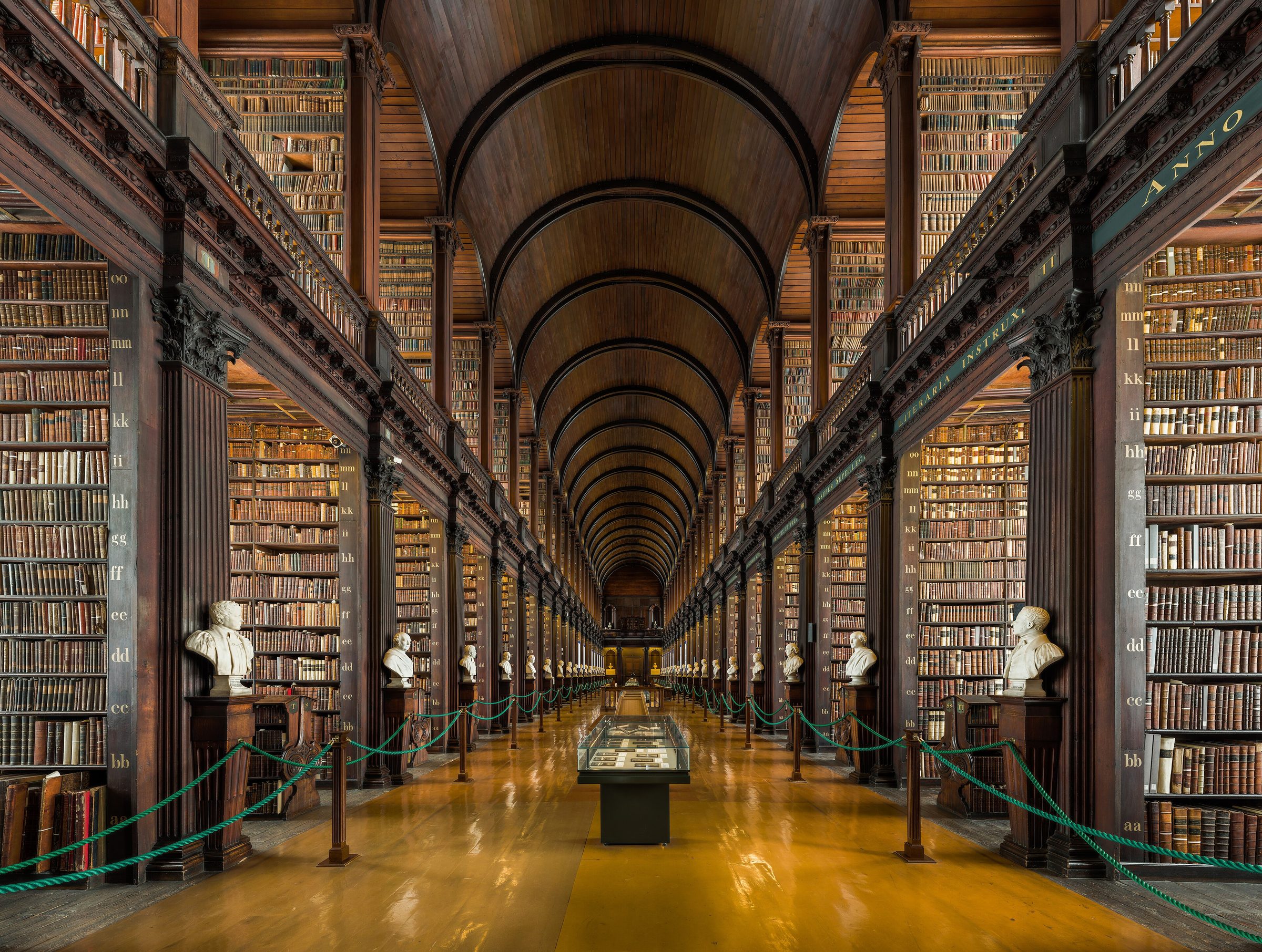The Long Room of the Old Library at Trinity College Dublin