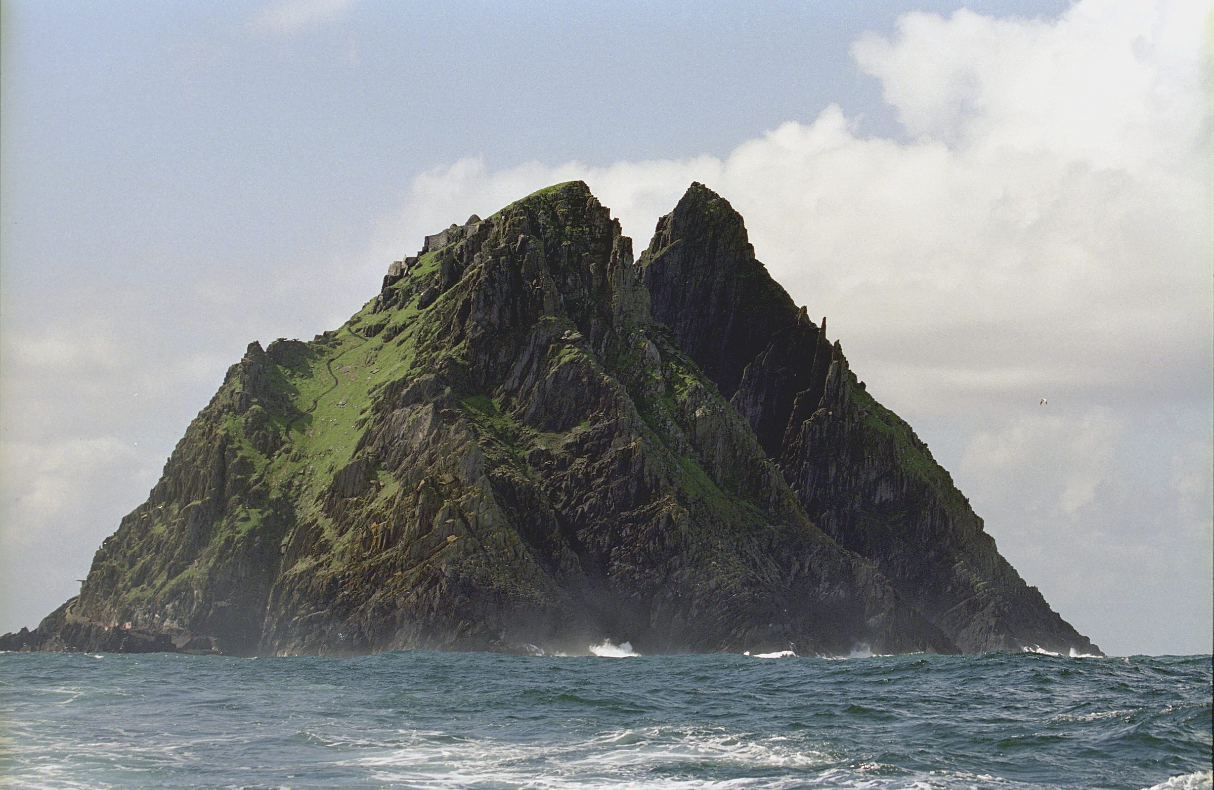 Skellig Michael rising from the Atlantic off the Kerry coast