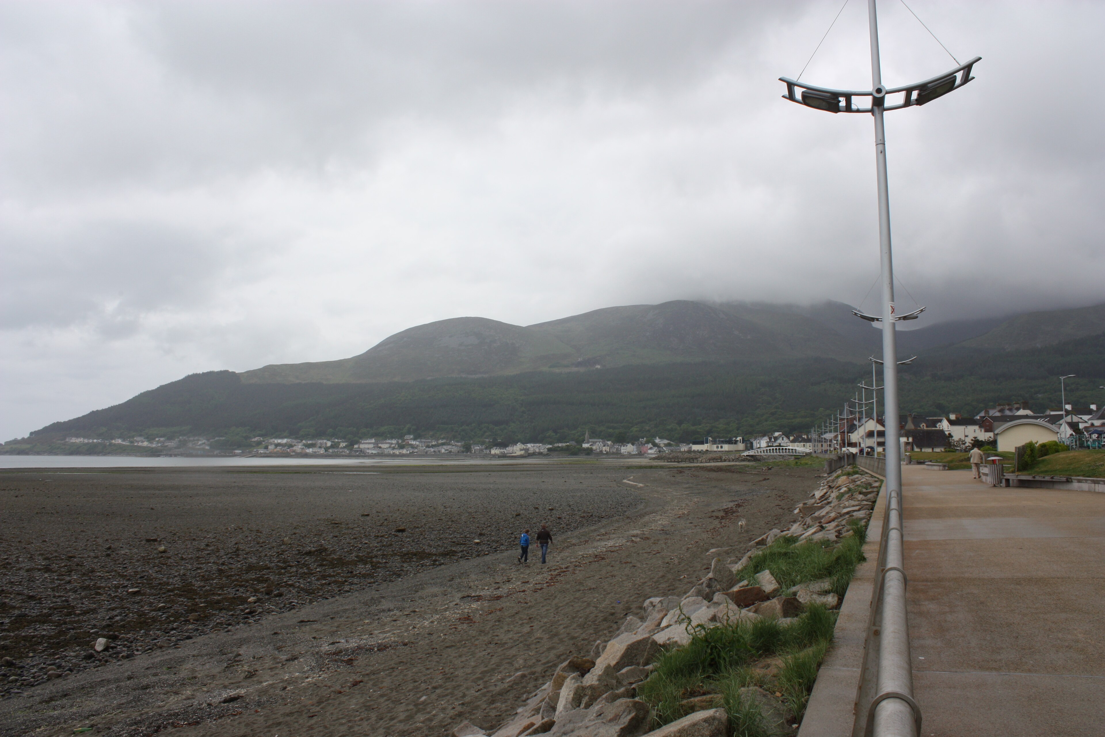 The strand at Newcastle, County Down, with Slieve Donard behind