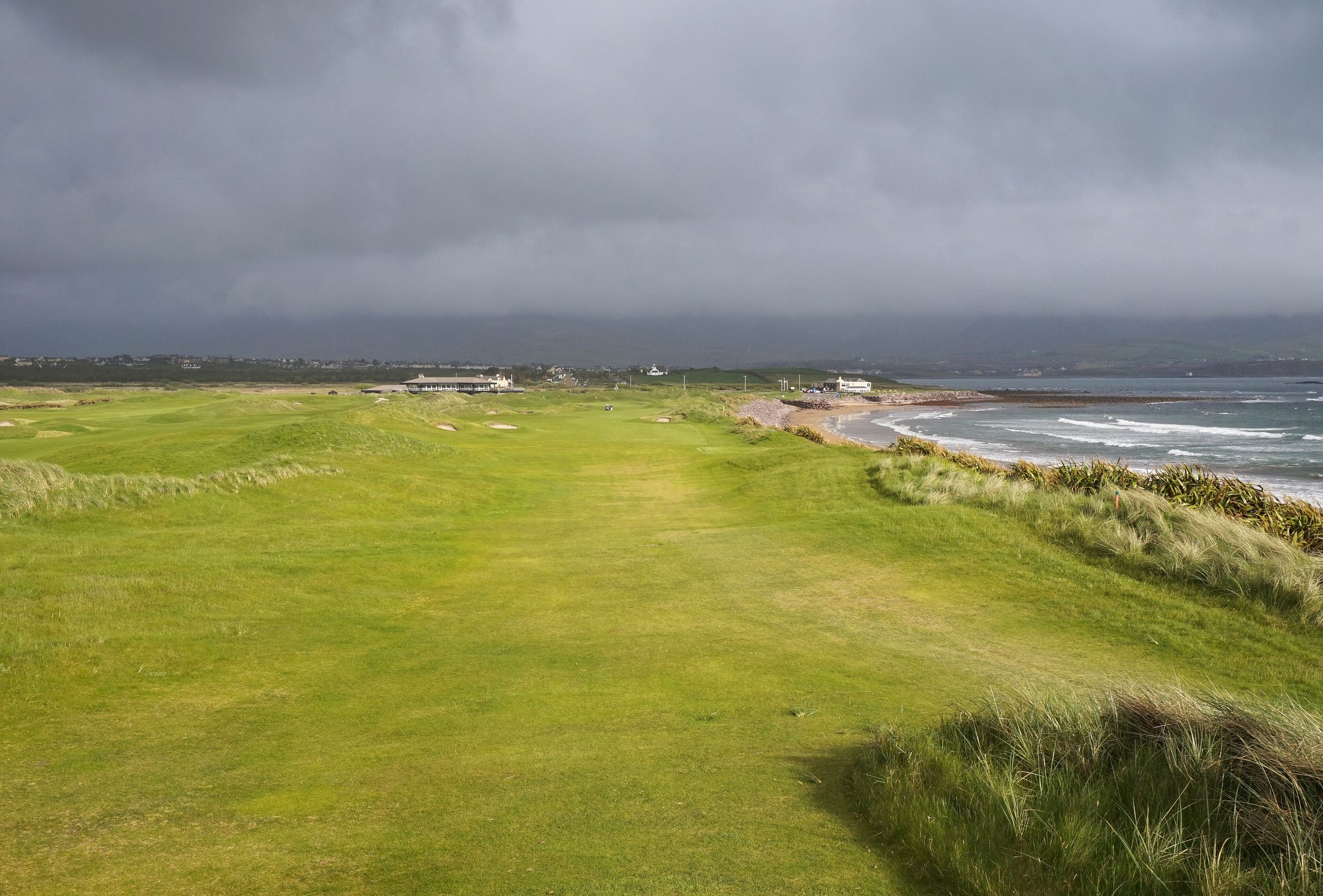 The eighteenth at Waterville Golf Links, County Kerry