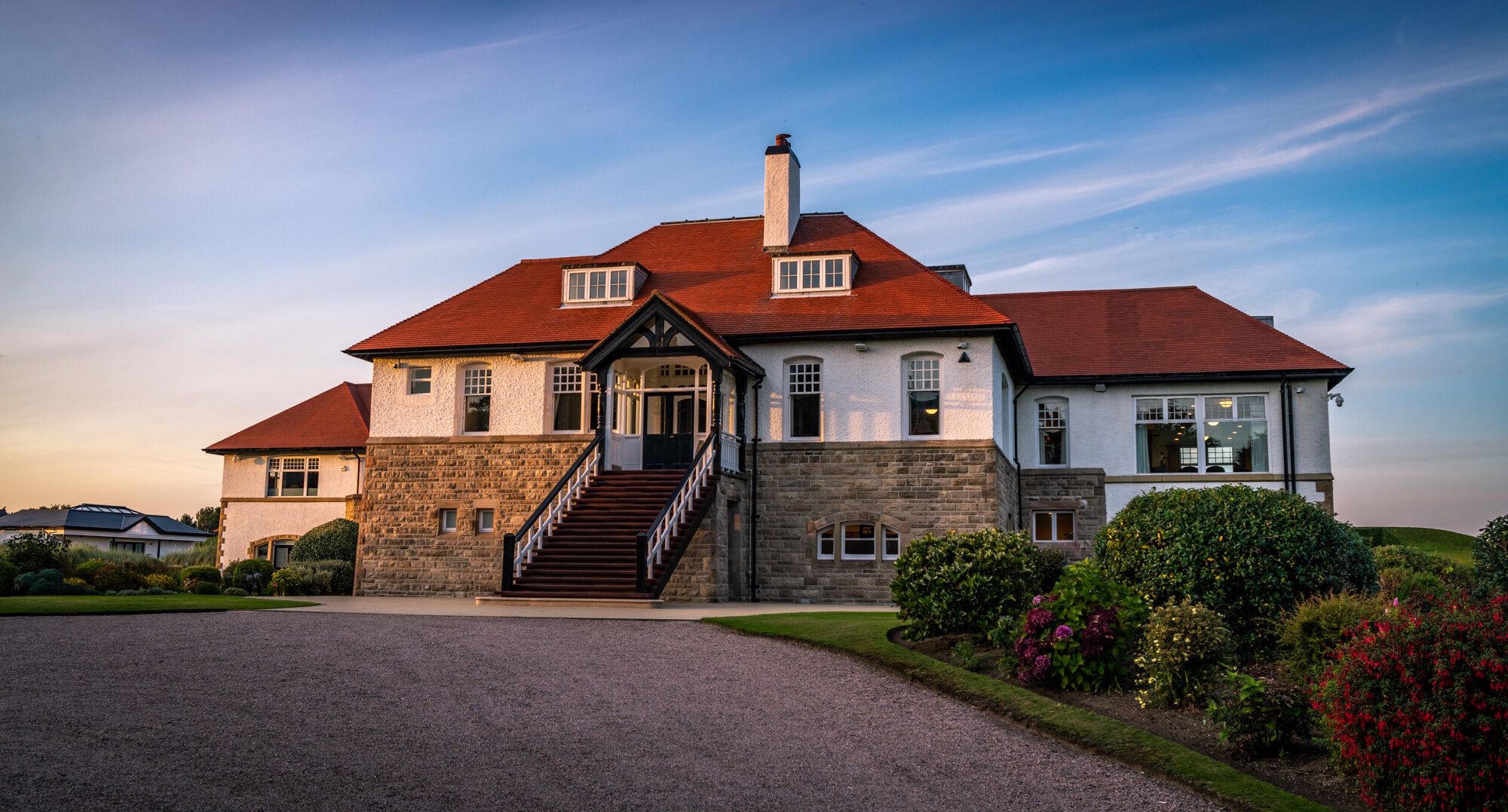 The clubhouse at Royal County Down Golf Club