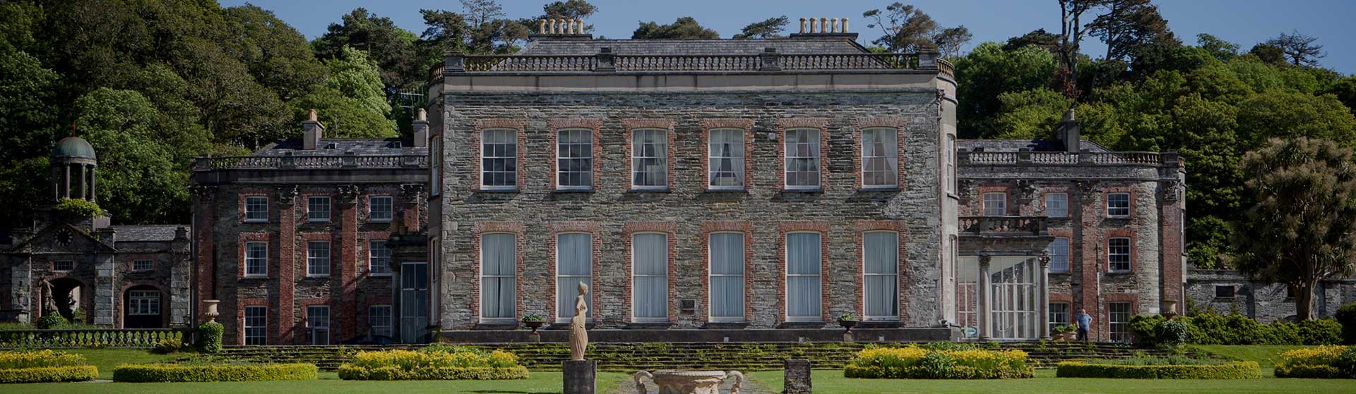 The garden front of Bantry House, County Cork
