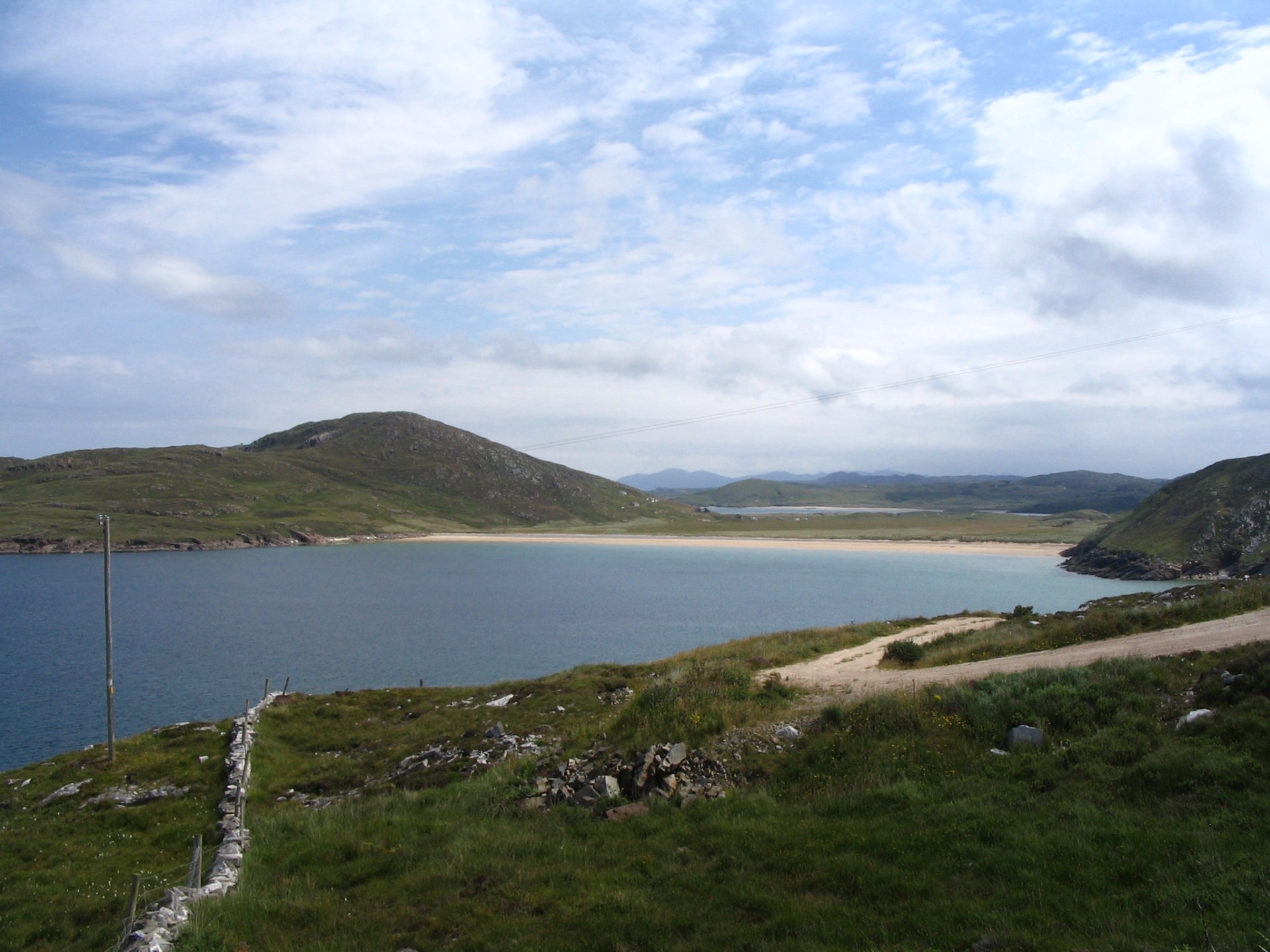 The headland and beach at Tranarossann Bay on the Rosguill Peninsula, County Donegal