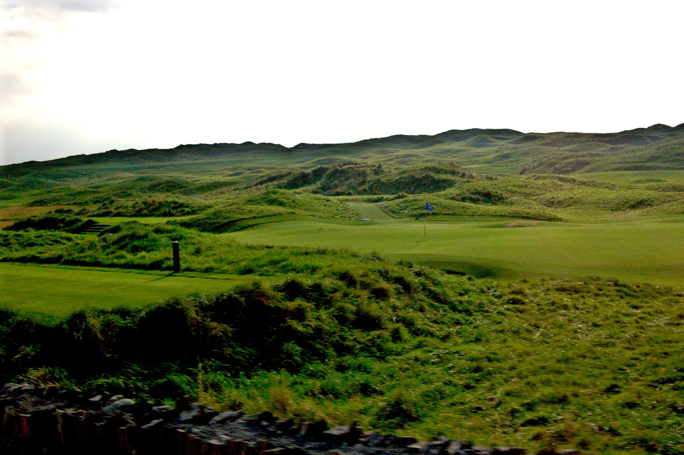 Fairways and dunes at Lahinch Golf Club, County Clare