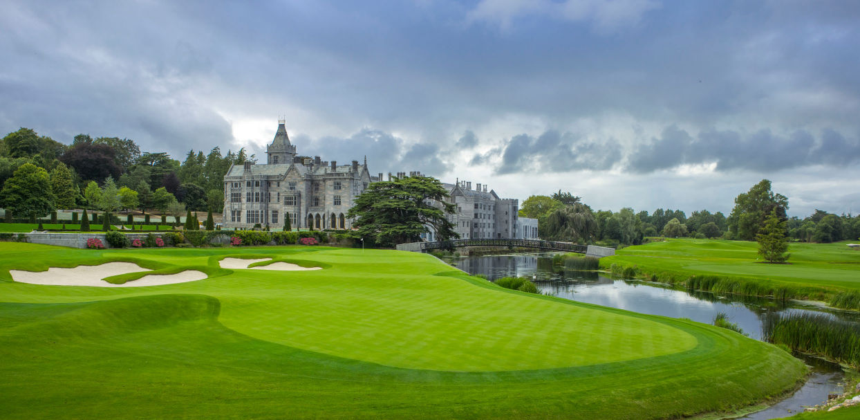 The River Maigue running beside a green at Adare Manor