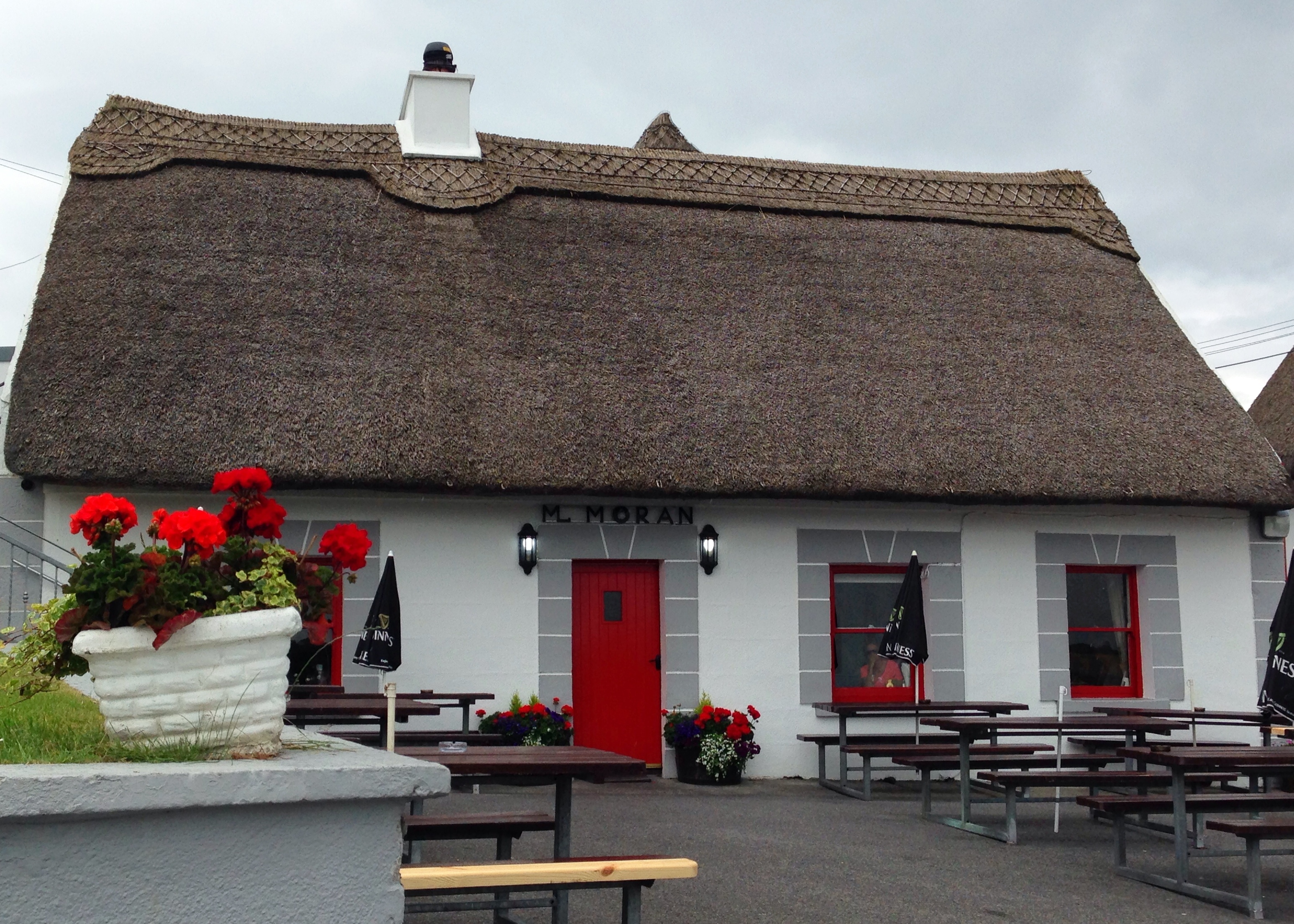 Moran's Oyster Cottage on the weir at Kilcolgan, County Galway