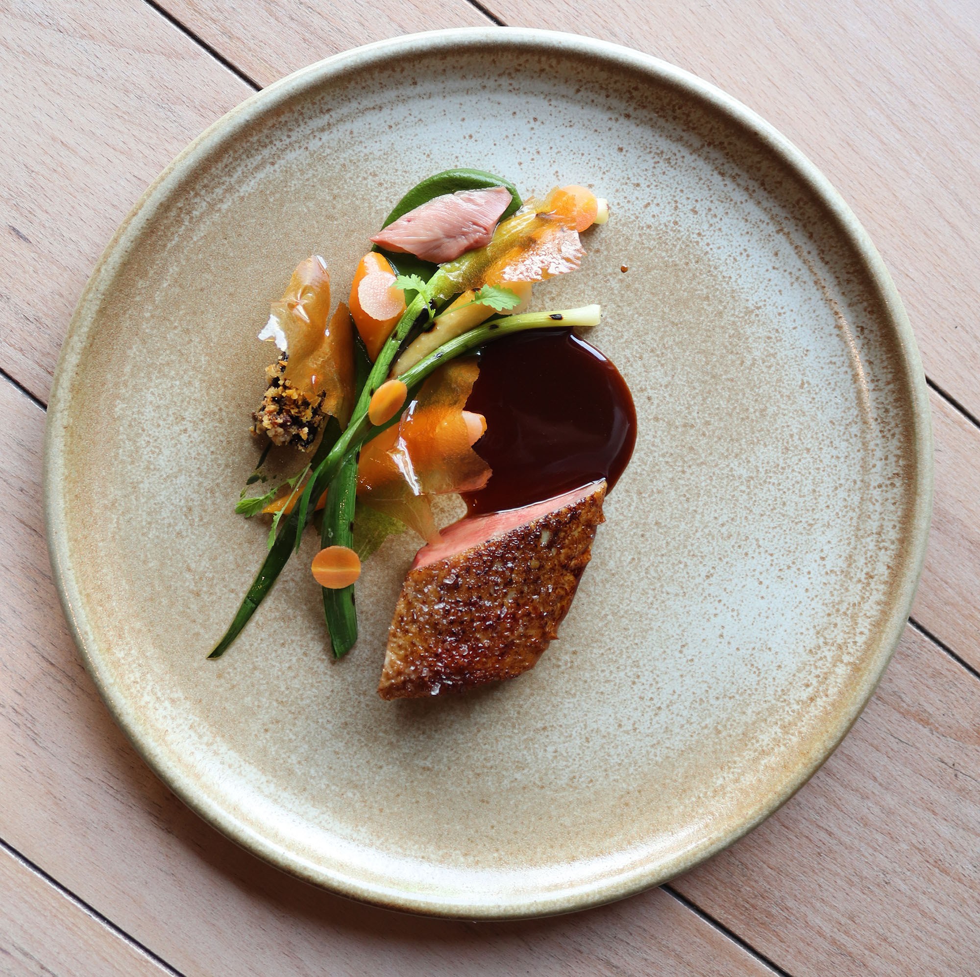 A plated dish at Bastible, Dublin