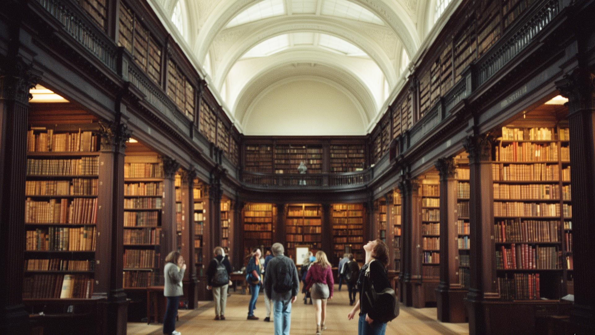 The Long Room library at Trinity College, Dublin.