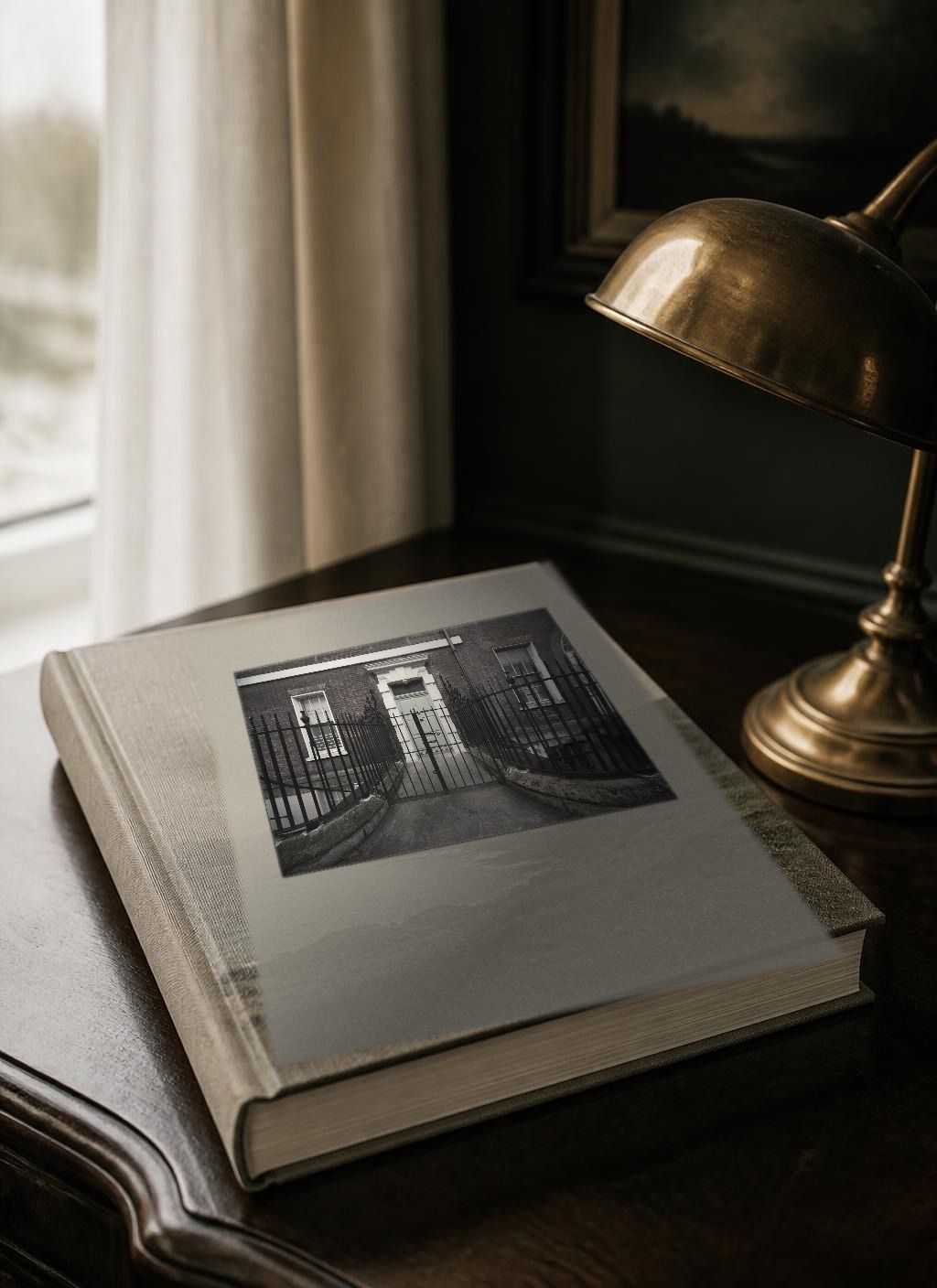 Cover of the bound printed edition N° 03, The 3-Day Dublin Itinerary, cover line “Dublin, Properly”, from The Ireland Edit. The linen-bound volume photographed as a physical book, with a documentary photograph of Henrietta Street, Dublin 1 tipped into the front board.