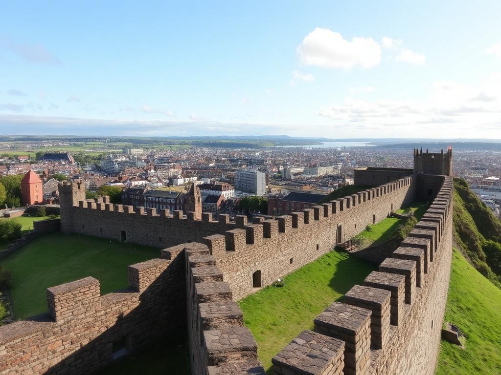 Derry walls on foot