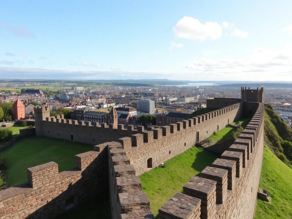 Derry walls on foot