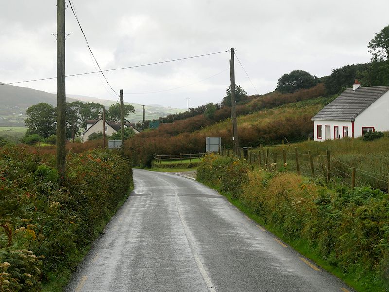 Dingle Peninsula coastline with the harbour in view