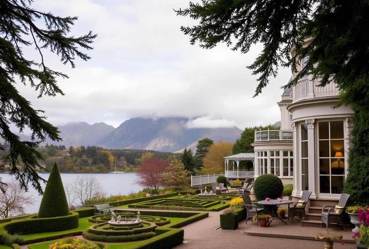 Park Hotel Kenmare seen from the gardens