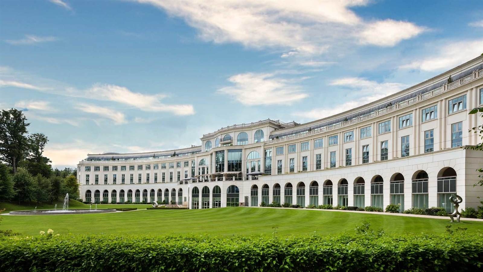 Powerscourt Hotel Resort and Spa with Sugar Loaf Mountain in Wicklow Ireland