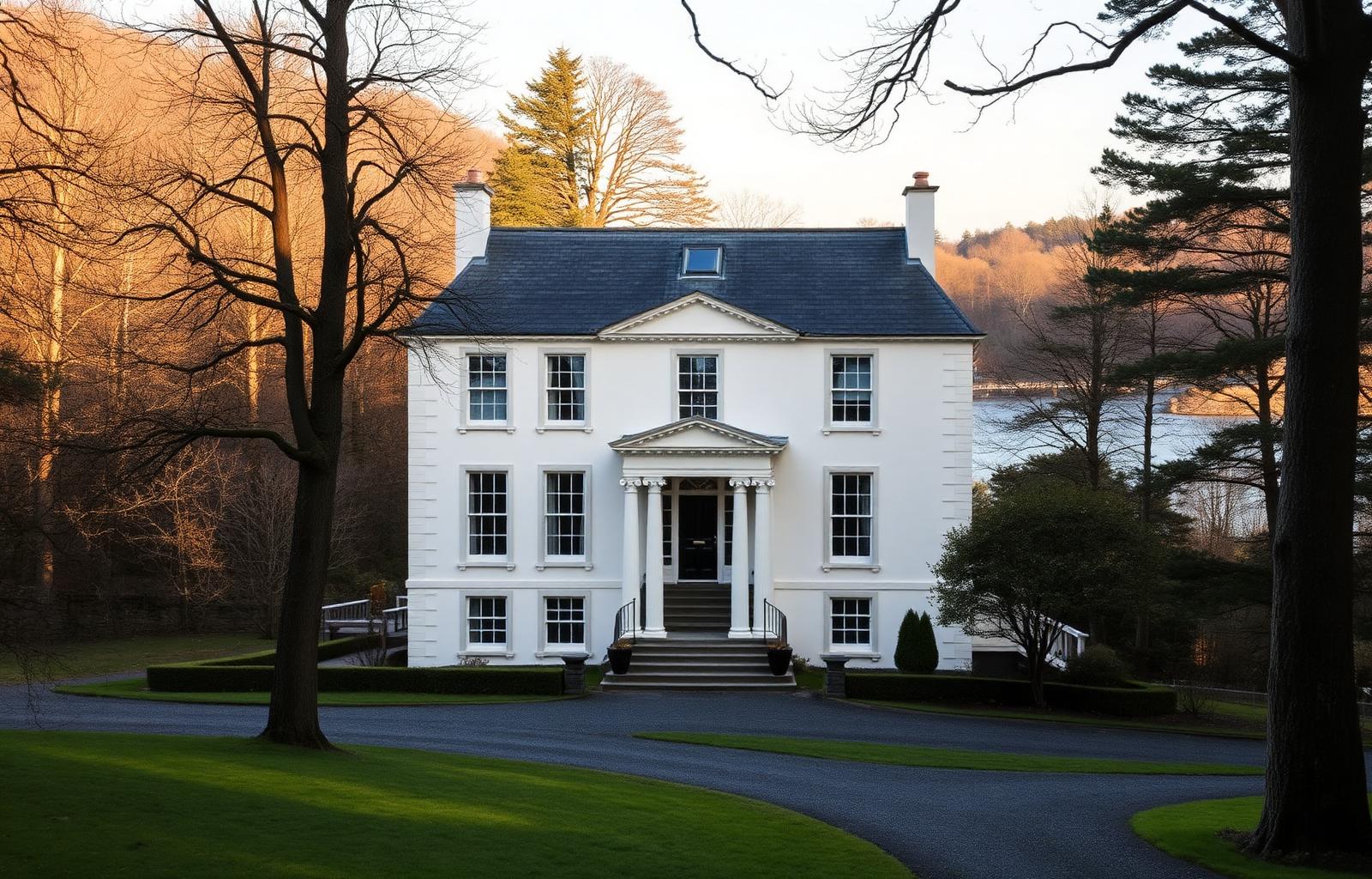 Rathmullan House country hotel above Lough Swilly