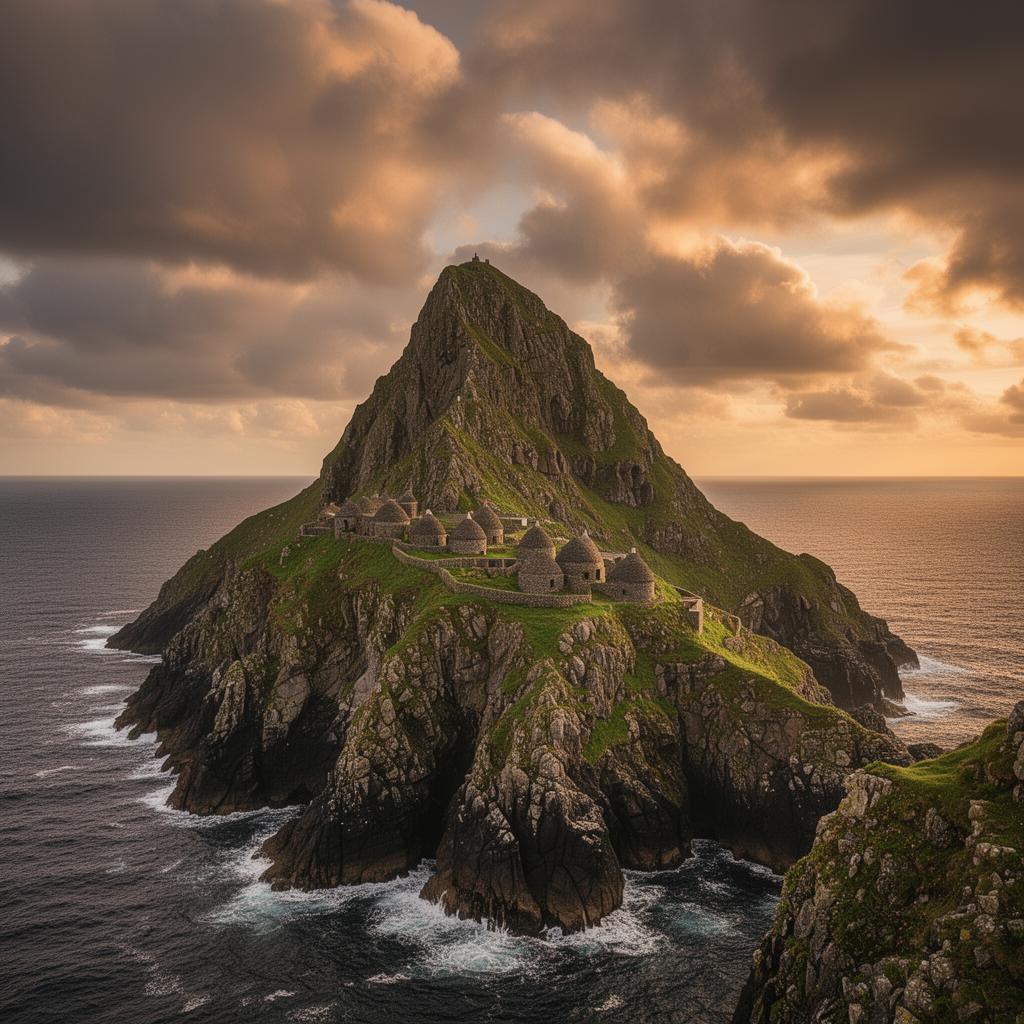 Skellig Michael when the boat runs