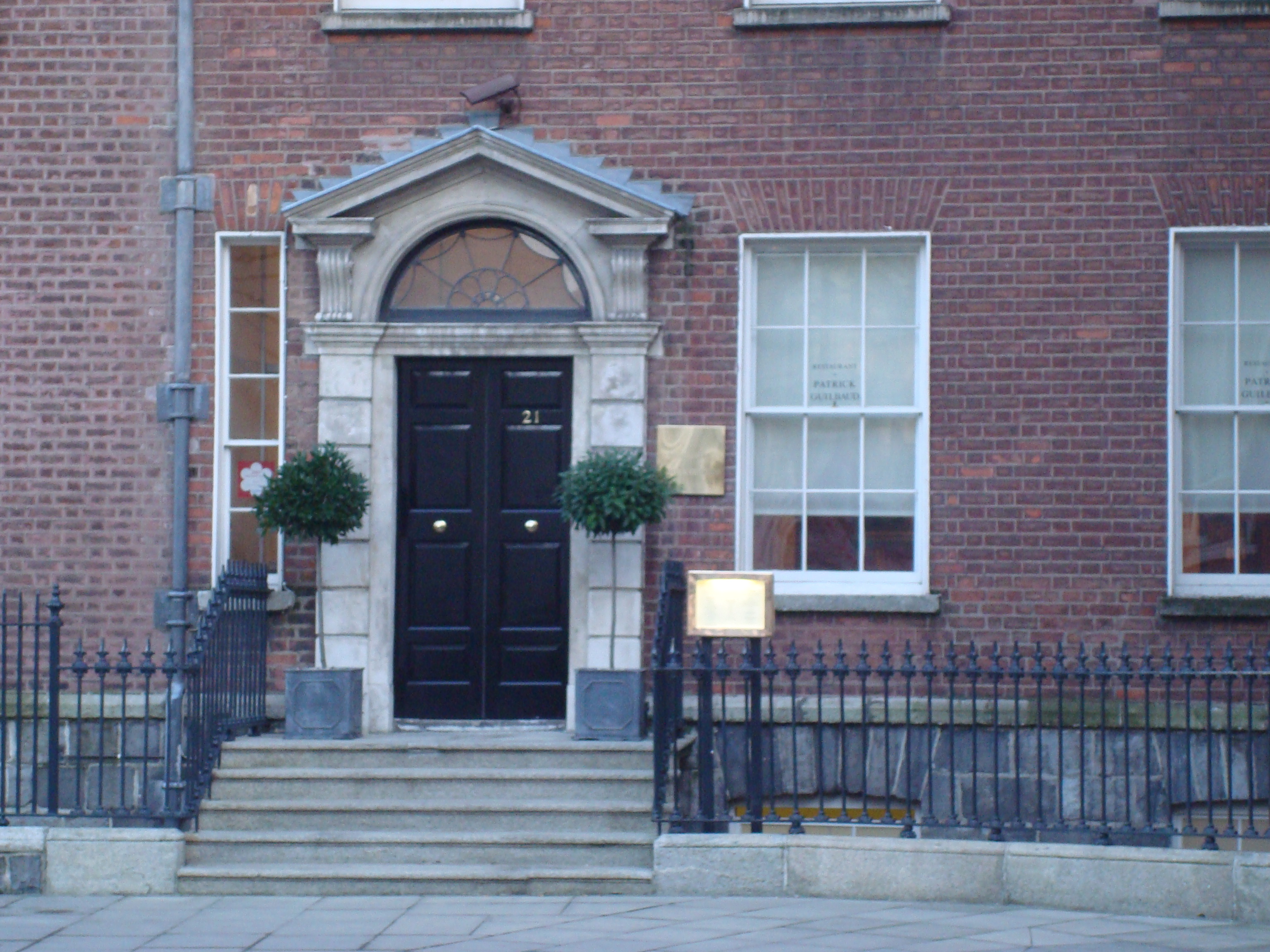 The dining room at Restaurant Patrick Guilbaud, Dublin