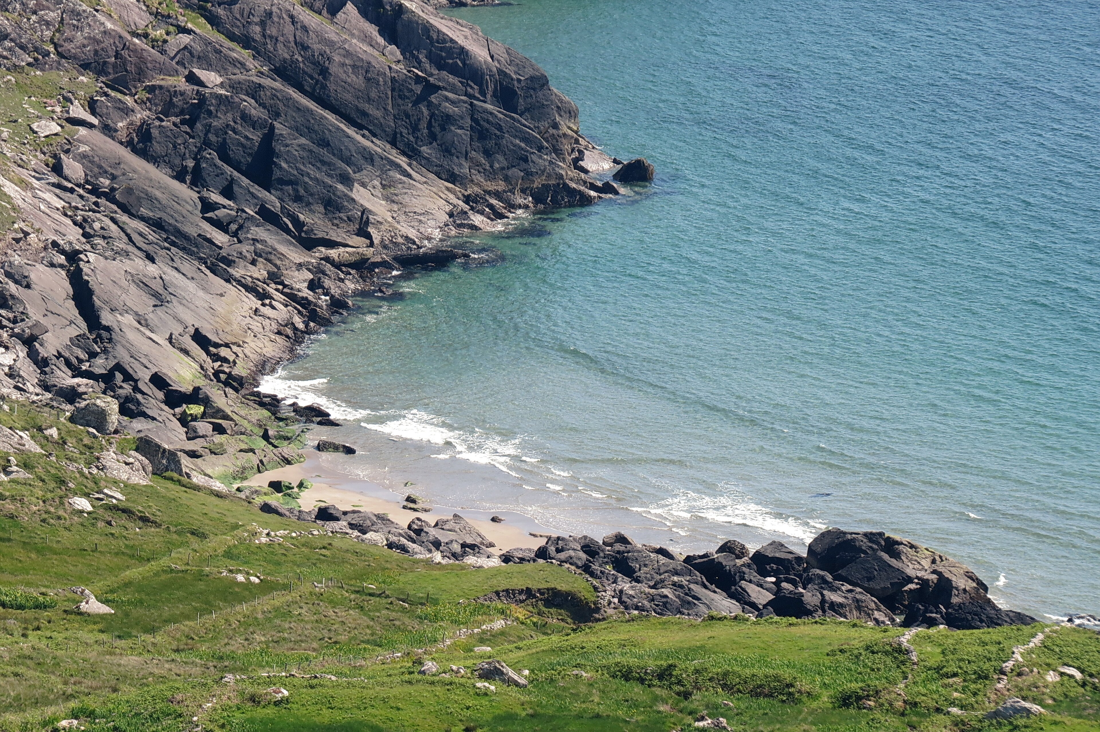 The coast of the Iveragh Peninsula on the Ring of Kerry