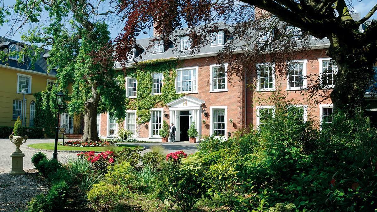 Ivy-covered facade of Hayfield Manor, Cork city