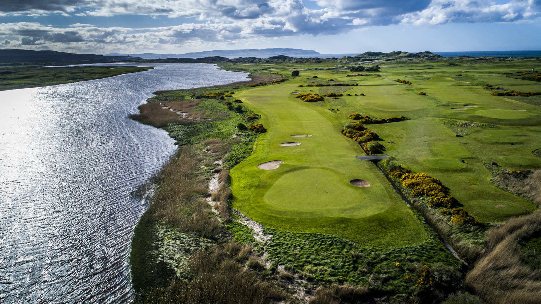 Portstewart Strand Course among the dunes above the Atlantic