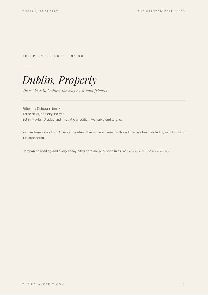 Dublin, Properly, page 2