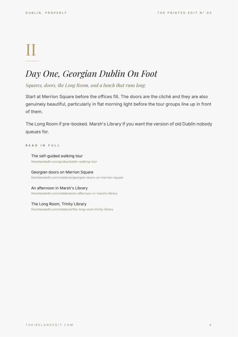 Dublin, Properly, page 6