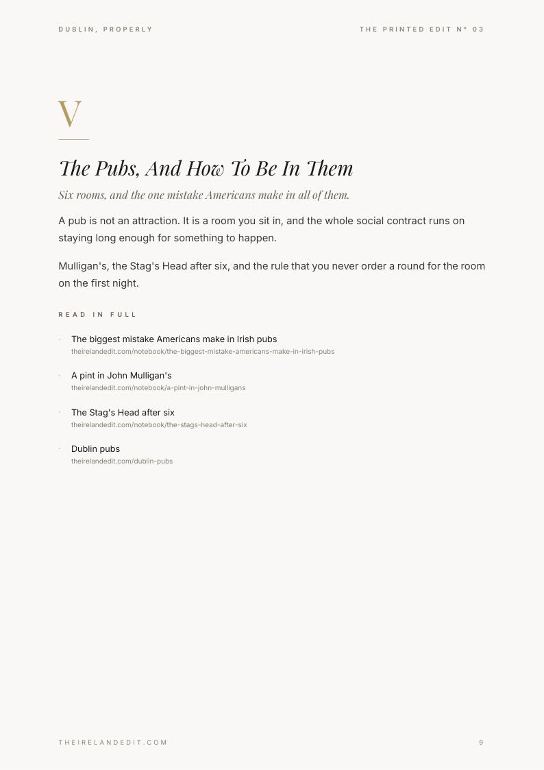 Dublin, Properly, page 9