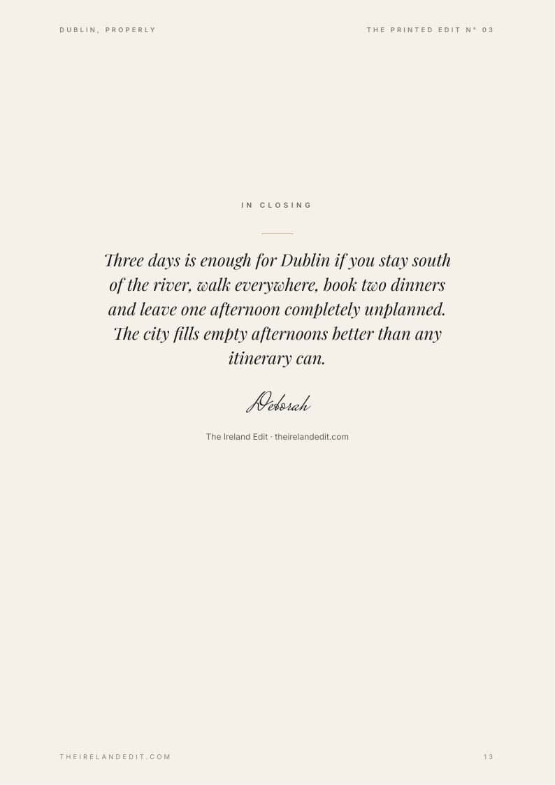 Dublin, Properly, page 13