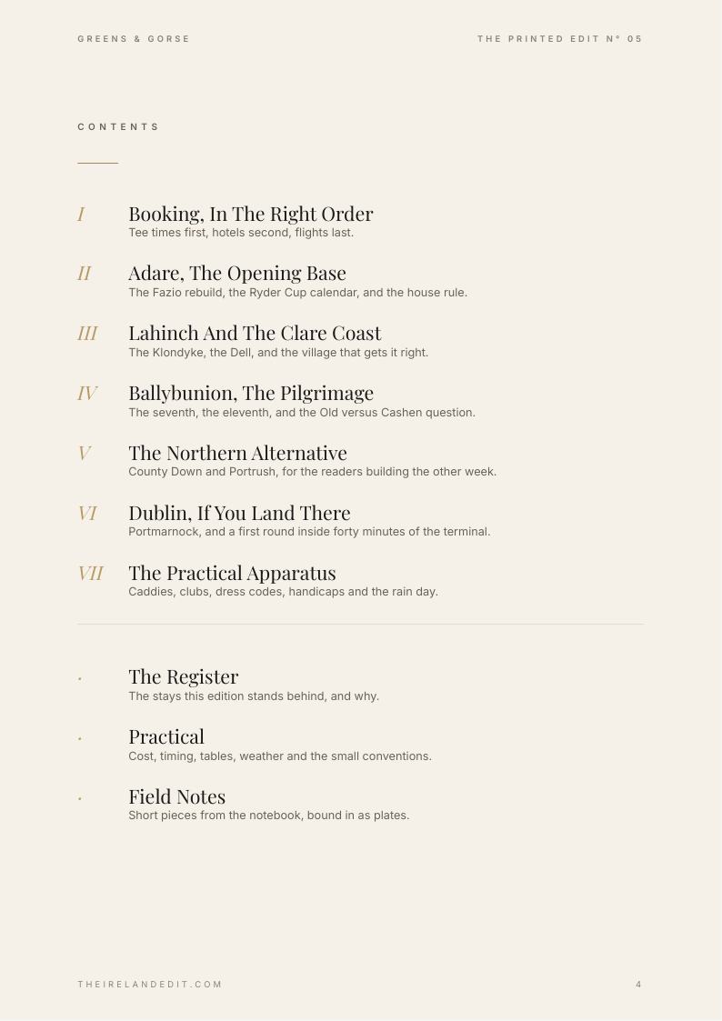 Greens & Gorse, page 4