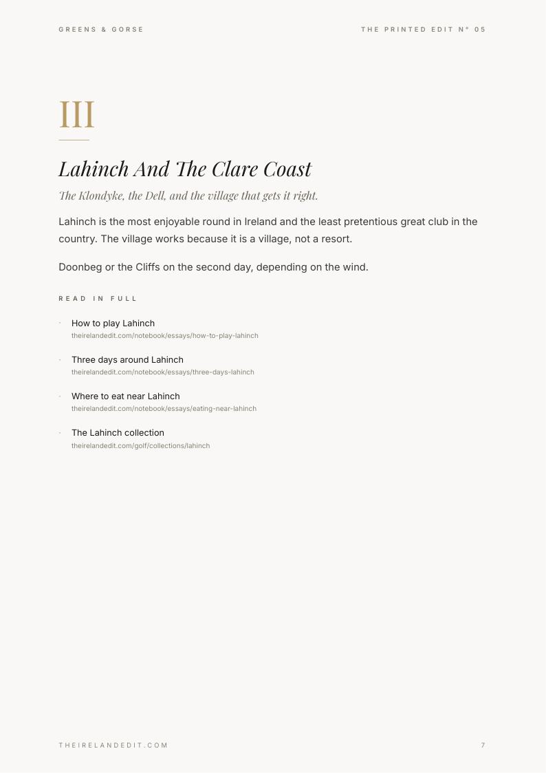 Greens & Gorse, page 7